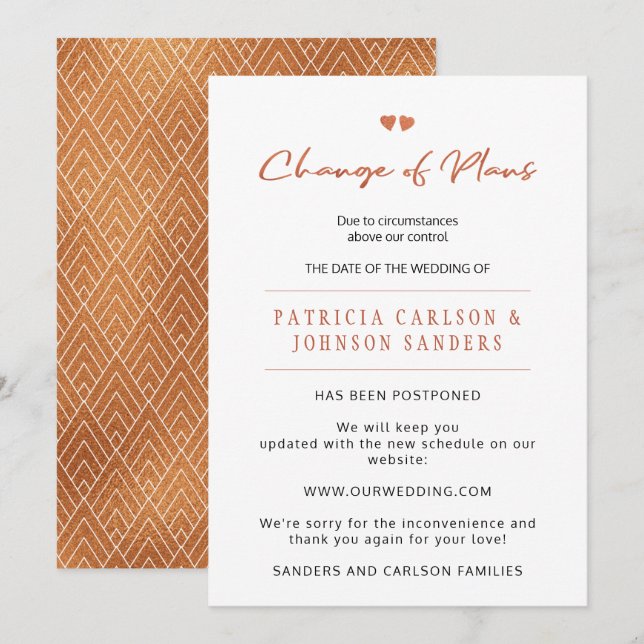 Mudança de planos adiou o anúncio do casamento (Frente/Verso)