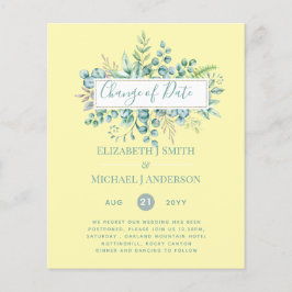 Mudança de planos Data Verdura Eucalipto Evento