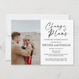 Mudança de planos de casamento remarcado data mode
