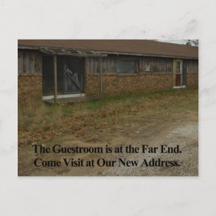 Mudança do cartão de endereço: Guestroom