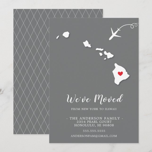 Mudando para o Anúncio de Movimentação do HAWAII (Frente/Verso)