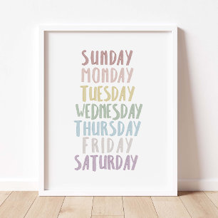 Mudar a cor dias da semana poster