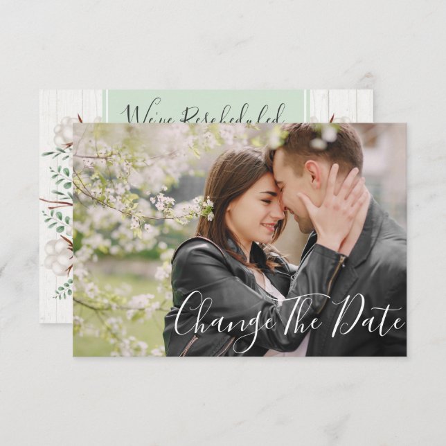 Mudar A Data Do Cartão com fotos Russo De Casament (Frente/Verso)