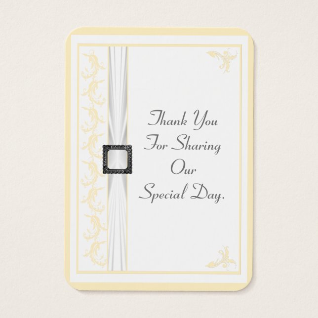 Mudar para qualquer obrigado de casamento do local (Verso)