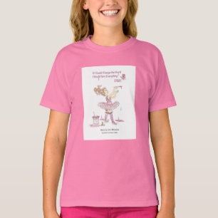 Mude o t-shirt das meninas do rosa do mundo