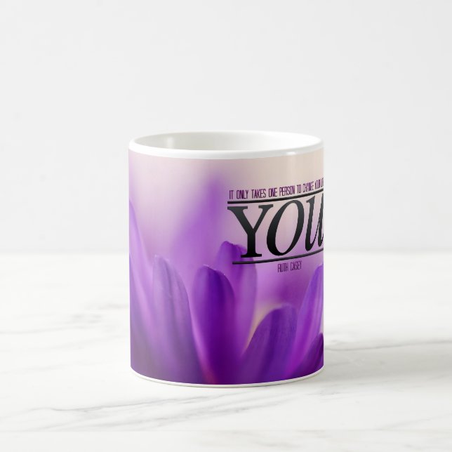 Mude sua caneca inspirador da vida (Centro)