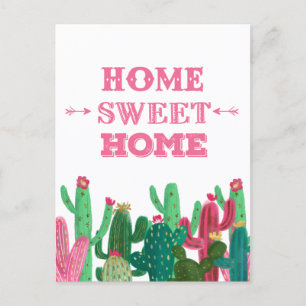 Mudei de casa Cartão postal Home Sweet Home
