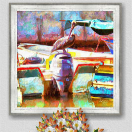 Muelle Los Peines Pelican 0463 Art Impressão