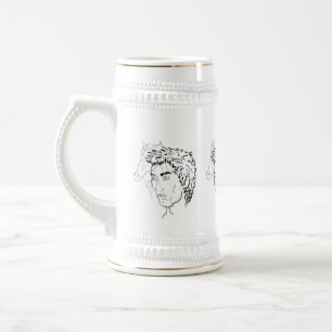 Mug / Canecas de cerveja : Homem e seu cavalo