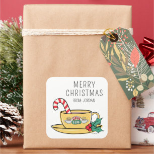 Mug de Feriado Central Perk Etiqueta de presente