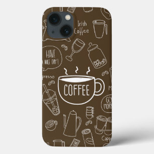 Mug de padrão de copa de café retrô - Perfeito par