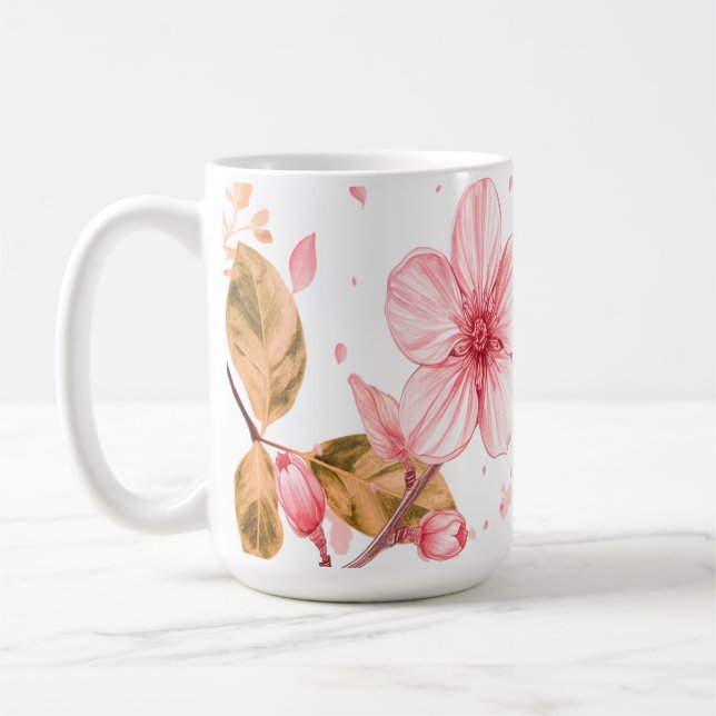 Mug Flor De Flor - Xícara De Café Inspirada Em San (Esquerda)