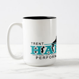 Muita caneca de café com logotipo preto