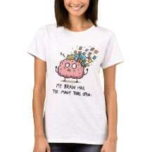 Muitas Abas Abertas – Camiseta Divertida do Cérebr