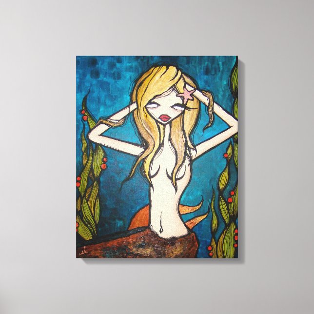 "Muitas águas" Canvas de 16" x 20" (Frente)