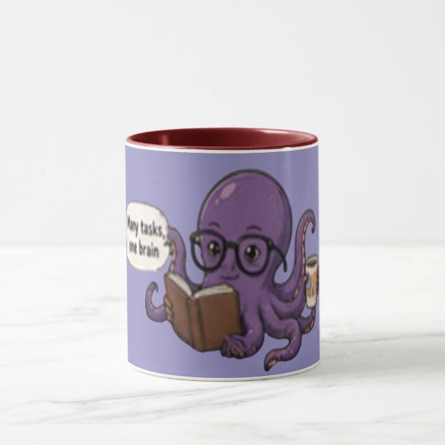 Muitas Tarefas, Um Cérebro – Caneca de Café Divert (Centro)