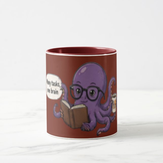 Muitas Tarefas, Um Cérebro – Caneca de Café Divert (Centro)