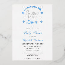 Muito Amor de Neve Chuvinha de Amor Baby Shower de