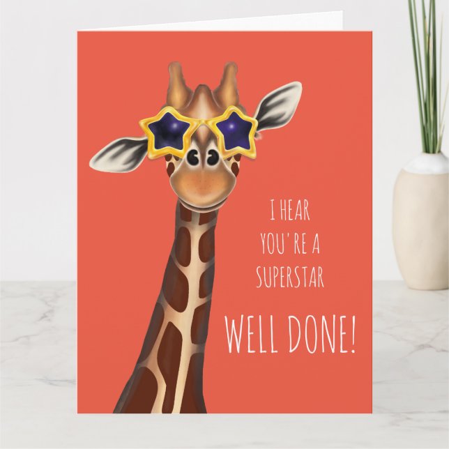 Muito bem, "Ouvi dizer que és um cartão SUPERSTAR" (Frente)