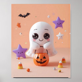 Muito bonito para Spook - Poster Fantasma Adorável