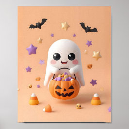 Muito bonito para Spook - Poster Fantasma Adorável
