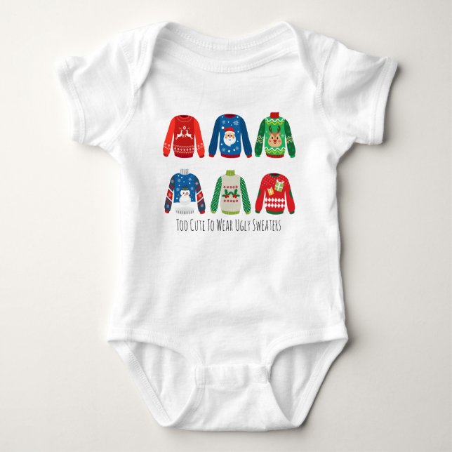 Muito Bonito Para Vestir Camiseta De Suéteres Feio (Frente)