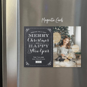 Muito cartão com fotos magnético do Feliz Natal