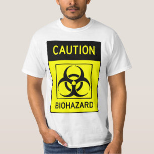 Muito divertido Sinal de BIOHAZARD T-Shirt