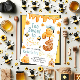 Muito doce para ser um convite de aniversário de t