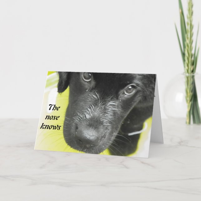 Muito em breve Cartão de Saudação Puppy (Frente)