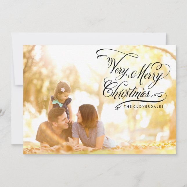 Muito Feliz Cartão de Natal (Frente)