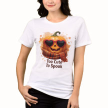 Muito Fofo Para Assustar – Camiseta de Abóbora Aco