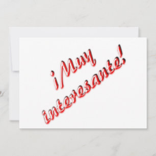 Muito interessante convite