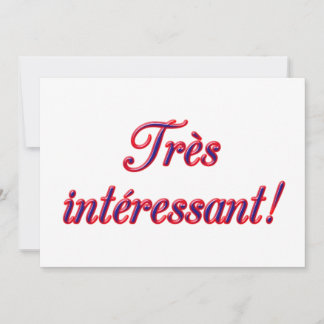 Muito interessante convite