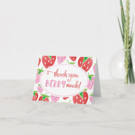 Muito obrigado BERRY muito cartão de morango