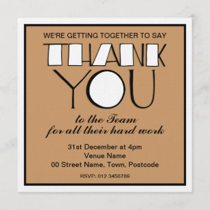 Muito Obrigado Brincadeiro Convite Da Equipe