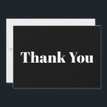 Muito obrigado Cartaz elegante, preto e branco<br><div class="desc">Obrigado,  carta de nota elegante,  branca e negra. Elegante,  design moderna.</div>