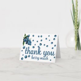 Muito obrigado cartões de agradecimentos de bagas