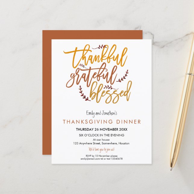 Muito Obrigado, Graças a Deus, Ação de Graças (Frente/Verso In Situ)