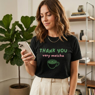 Muito Obrigado Matcha   Camisa Divertida de Matcha