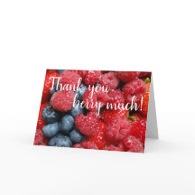 Muito obrigado, morango! Obrigado Cartão de Saudaç