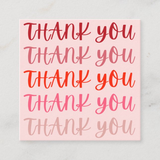 Muito Obrigado Obrigado Cartões (Frente)