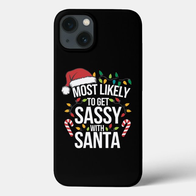 Muito Provável Ficar Sassy Com Papai Noel Natal Xm (Verso)