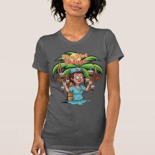 "Muito Quente para Triar," Camiseta de Verão Engra