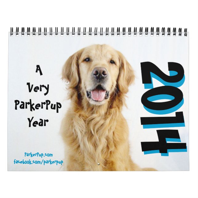 Muito um ano de ParkerPup - calendário 2014 (Capa)