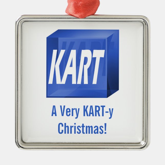 Muito um Natal de KART-y! Ornamento (Frente)