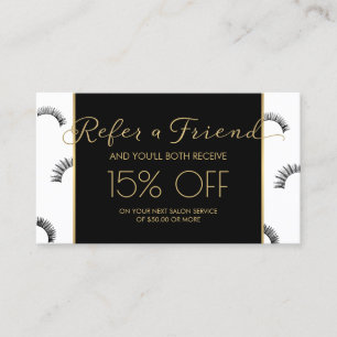 Muitos Lashes Lash Salon White/Black Referral