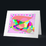 Muitos multi felizes do cartão de aniversário dos<br><div class="desc">Multi design da cor com mensagem dentro de muitos retornos felizes--Rosa do fundo do tema da arte abstracta</div>