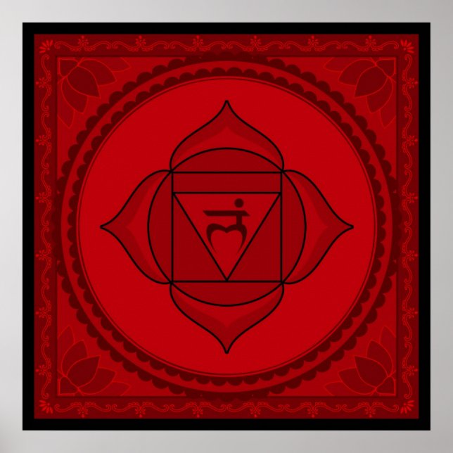 Muladhara ou Poster de chakra raiz (Frente)