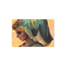 Mulher à espera: Impressão de tela estendida